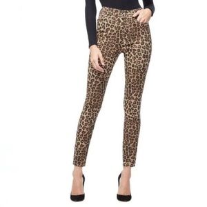 Good American Good Waist Leopard Skinny Jeans